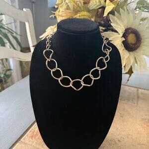 Silpada Chunky Large Wavy Link Chainlink 925 Sterling Silver Necklace